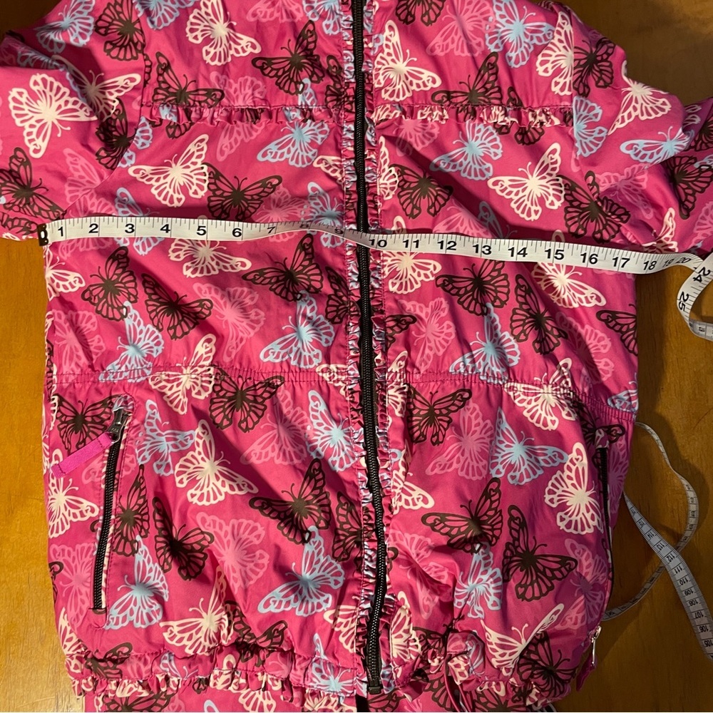 Garnet Hill Snow Suit Pink Butterflies Size 12 - Picture 6 of 6